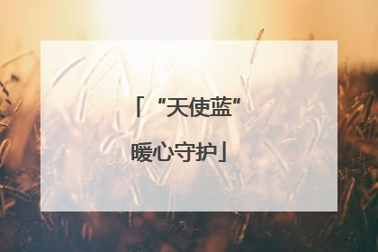 “天使蓝” 暖心守护
